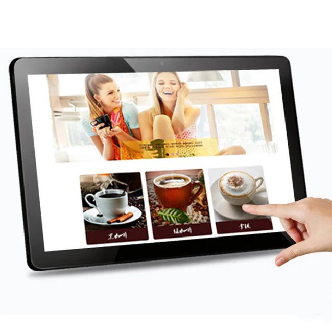 27 inch RK3568 Android Capacitive Touch Digital Menu Advertising Player 27 inch Wall Mount WiFi RJ45 Kiosk Linux Android Tablet