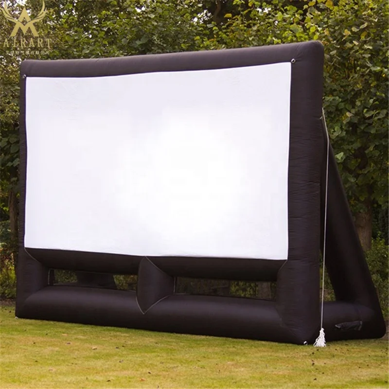 Large Inflatable Movie Screen Projector Outdoor With Stand Yard Projector Screen inflatable screen movie cinema