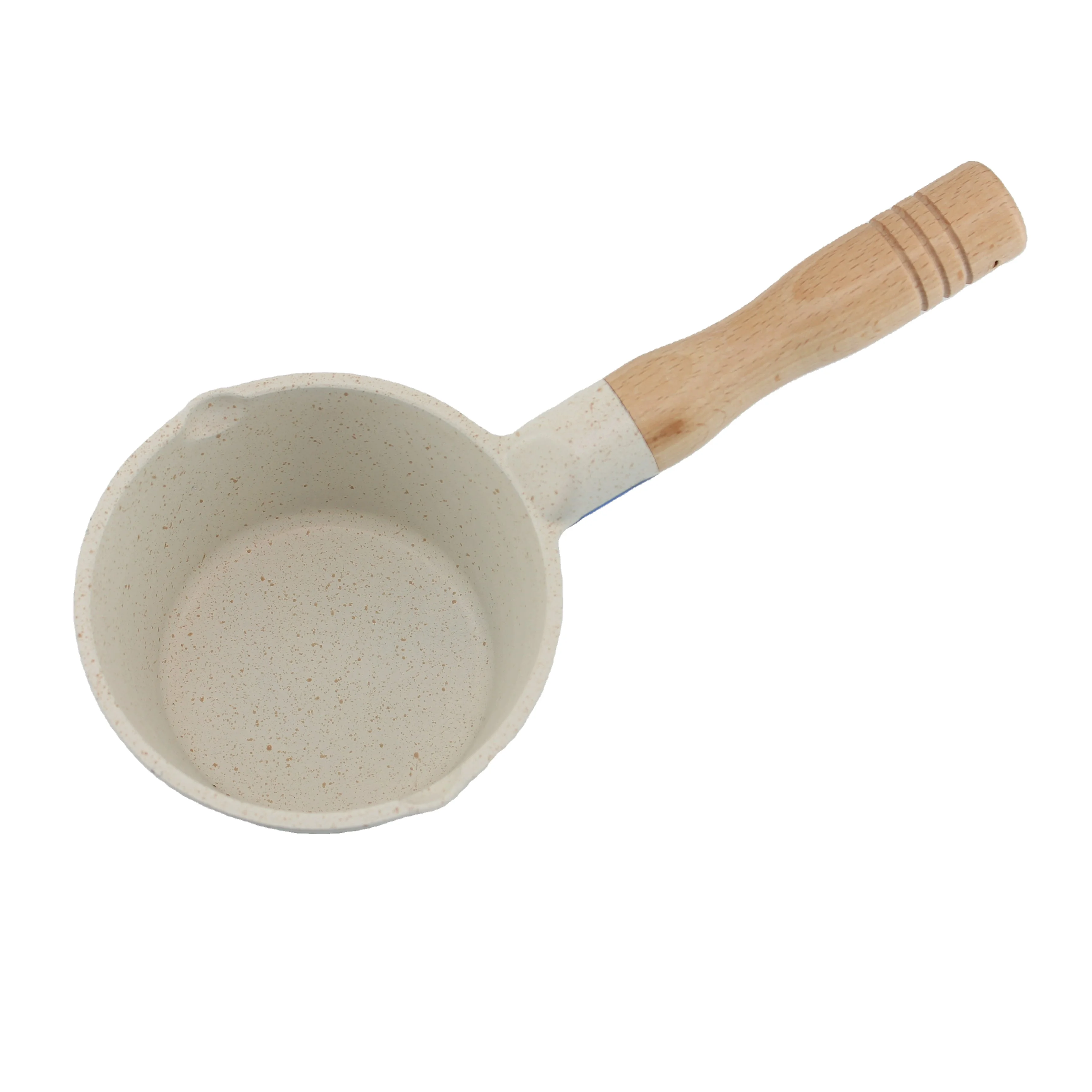 Healthy non-stick frying egg pan oil splash pot milk butter heater small saucepan wooden handle kitchen tools