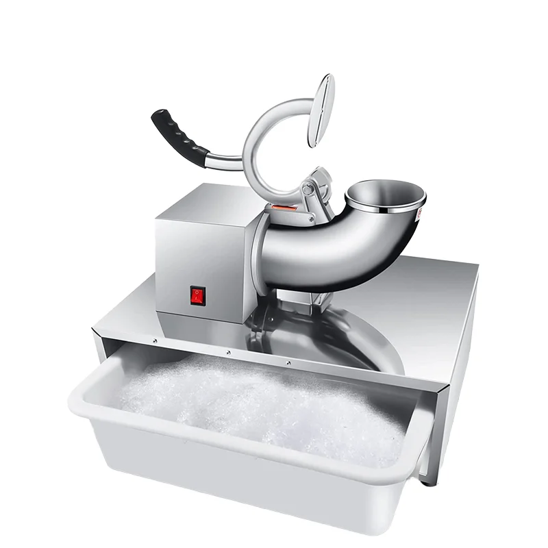 Hot Selling 100kg/hr Commercial Electric Ice Crusher 350w Snow Cone Maker With Box