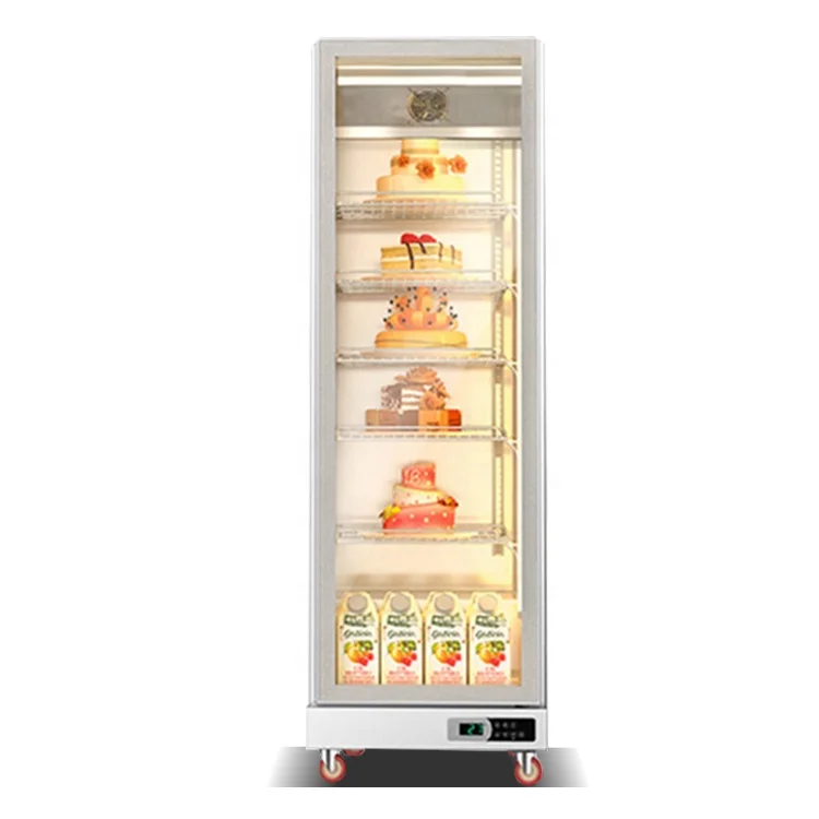 Refrigeration Equipment Four Glass Doors Cake Display Showcase Refrigerator