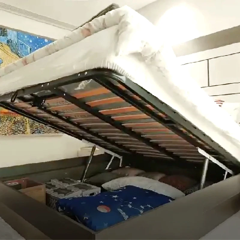 High quality steel black household storage bed hardware kit spring mechanism hardware