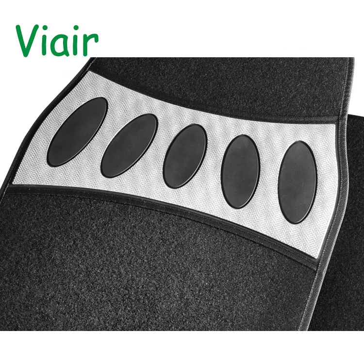 Polyester Car Carpet Non-slip endurable Rubber Floor Mats 4 Pieces For Car