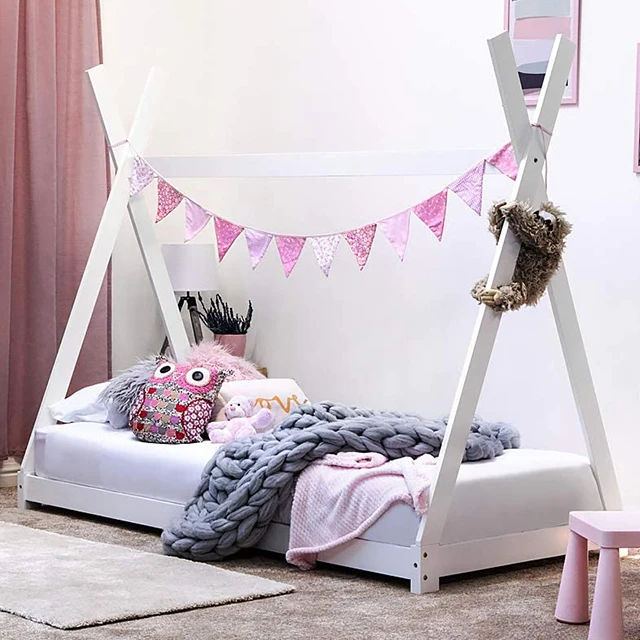 Hot Sell Ins Customized New Design Beautiful Wood Baby Bed Furniture Montessori House