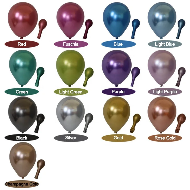 Tongle  high quality inflatable rubber balloon/ printing decoration pearlized metallic latex balloon