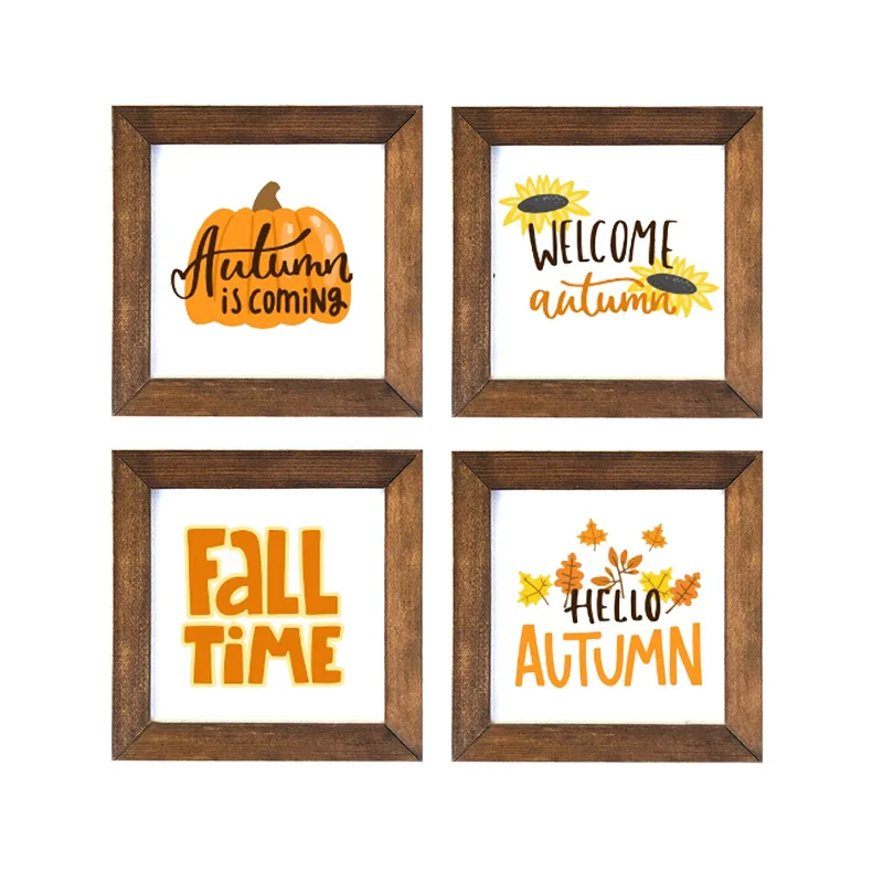 Farmhouse autumn wooden signs country wall table decorations bedroom ideas decor for dining room