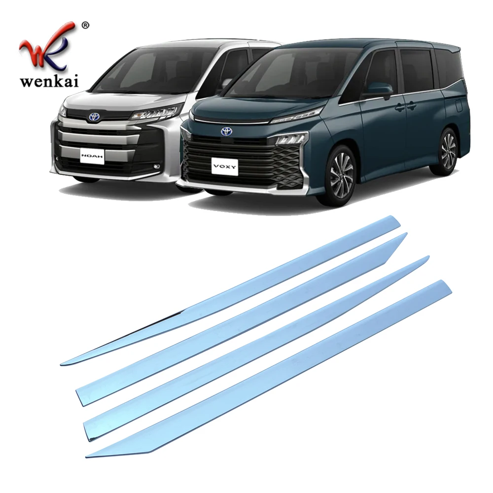 For Toyota Voxy Noah 90 2022 Car Exterior ABS Chrome Trim Accessories Door Side Body Molding Trim