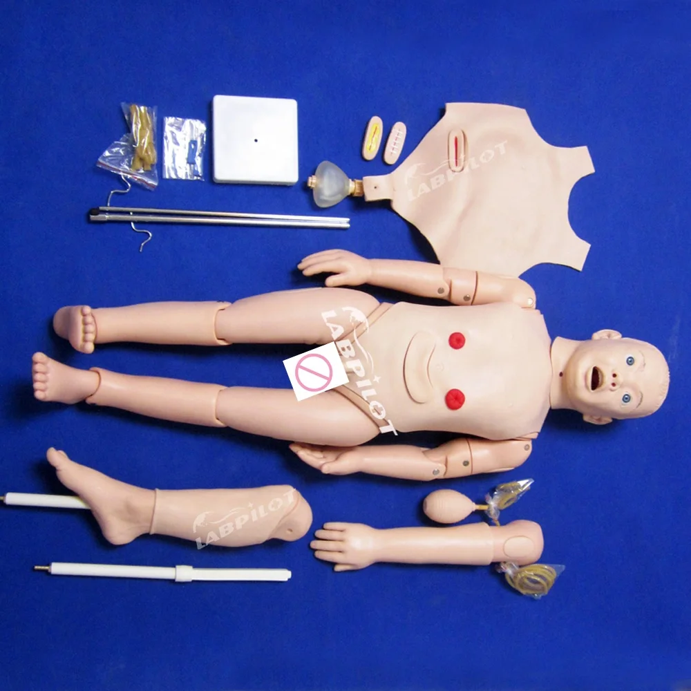 Multi-functional Three Years Old Children Nursing Care Training Manikin Anatomical Model of Paediatrics