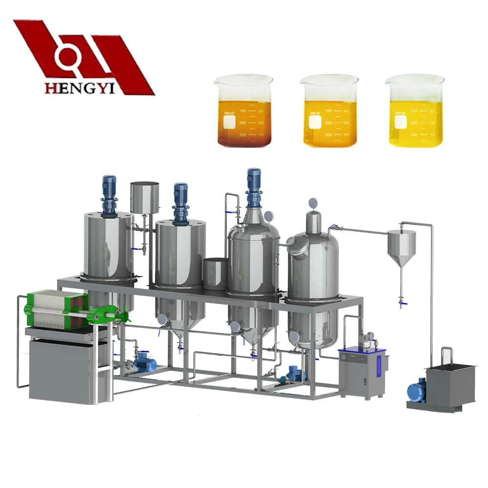 Waste oil recycling to diesel engine oil refining machine