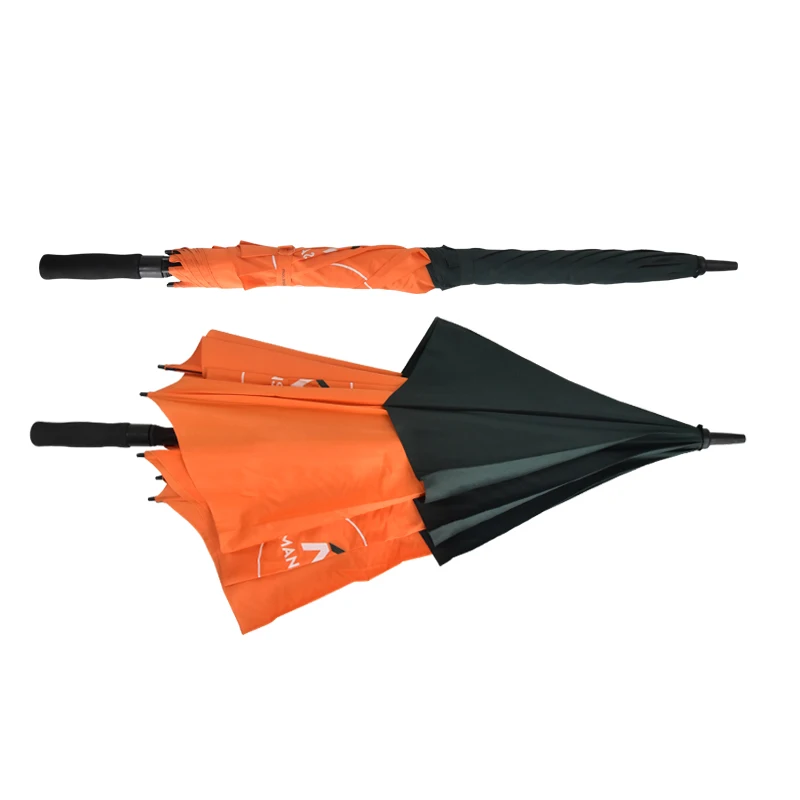 30 Inches Double Layer Inside With Hole Design Windproof Auto Open Golf