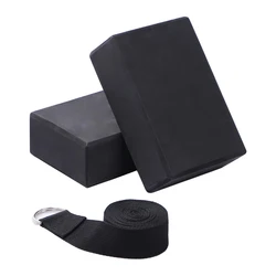 Harbour Custom Eco Friendly Biodegradable Color Eva High Density Foam Yoga Block with Yoga Strap Set