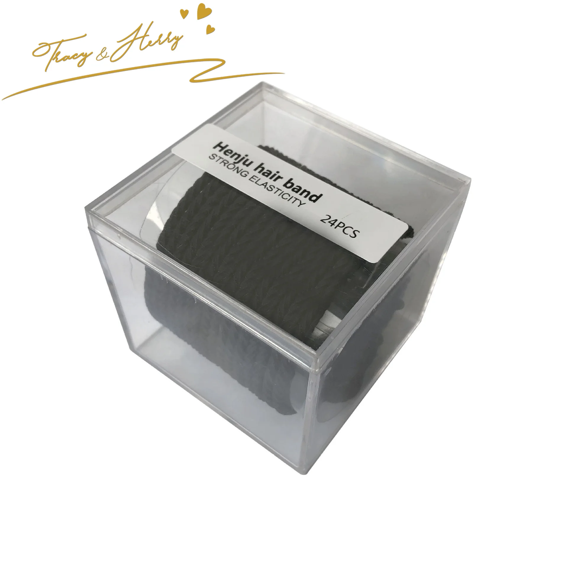 Tracy & Herry 50 Pcs High Elastic Rubber Band Hair Holder Pony Tail Candy Color Ornaments Girl Hair Bands Elastic