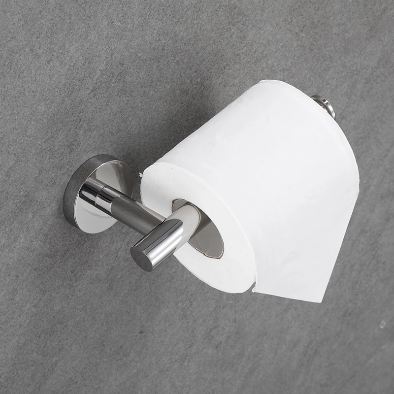 China stainless steel toilet tissue paper roll towel plate holder steel kitchen towel paper holders