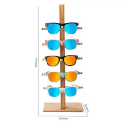 Modern Colorful Sunglasses 2022 custom bamboo Display Racks Display