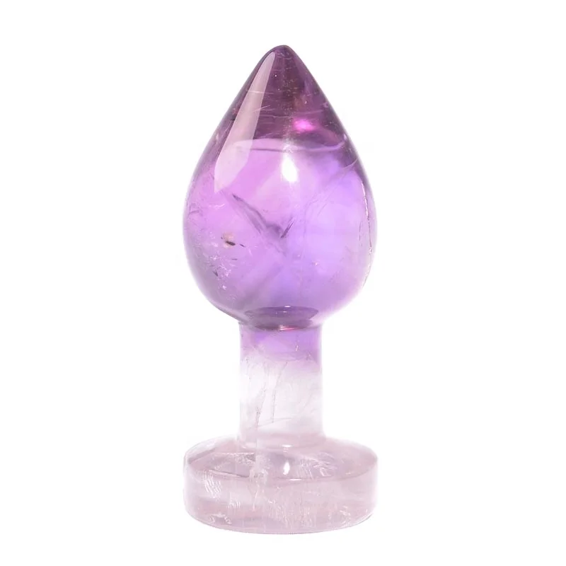 AMETHYST butt plug dildos a symbol of sincerity security and peace of mind