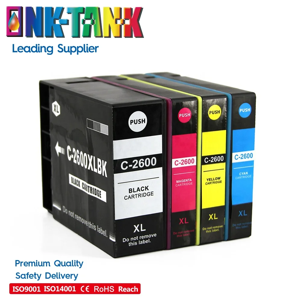 INK-TANK PGI-2600 PGI-2600XL 2600XL PGI 2600 Premium Color Compatible Inkjet Ink Cartridge for Canon MAXIFY MB5460 Printer