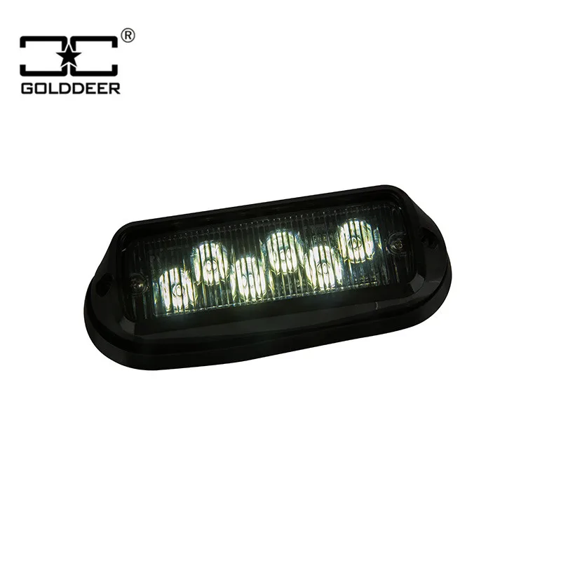 Surface Mounted 6W Flashing Led Warning Lights DC 12V For Rescue Vehicles SL621