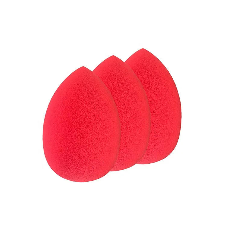 Factory Wholesale High Quality Soft Teardrop Non-latex Facial Foundation Make up Blending Beauty Sponge Blender