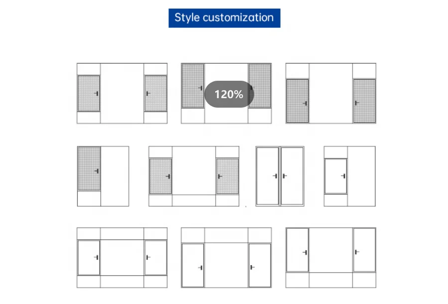 GONHO Horizontal sliding double triple glazed soundproof grilles aluminum aluminum windows with mosquito mesh