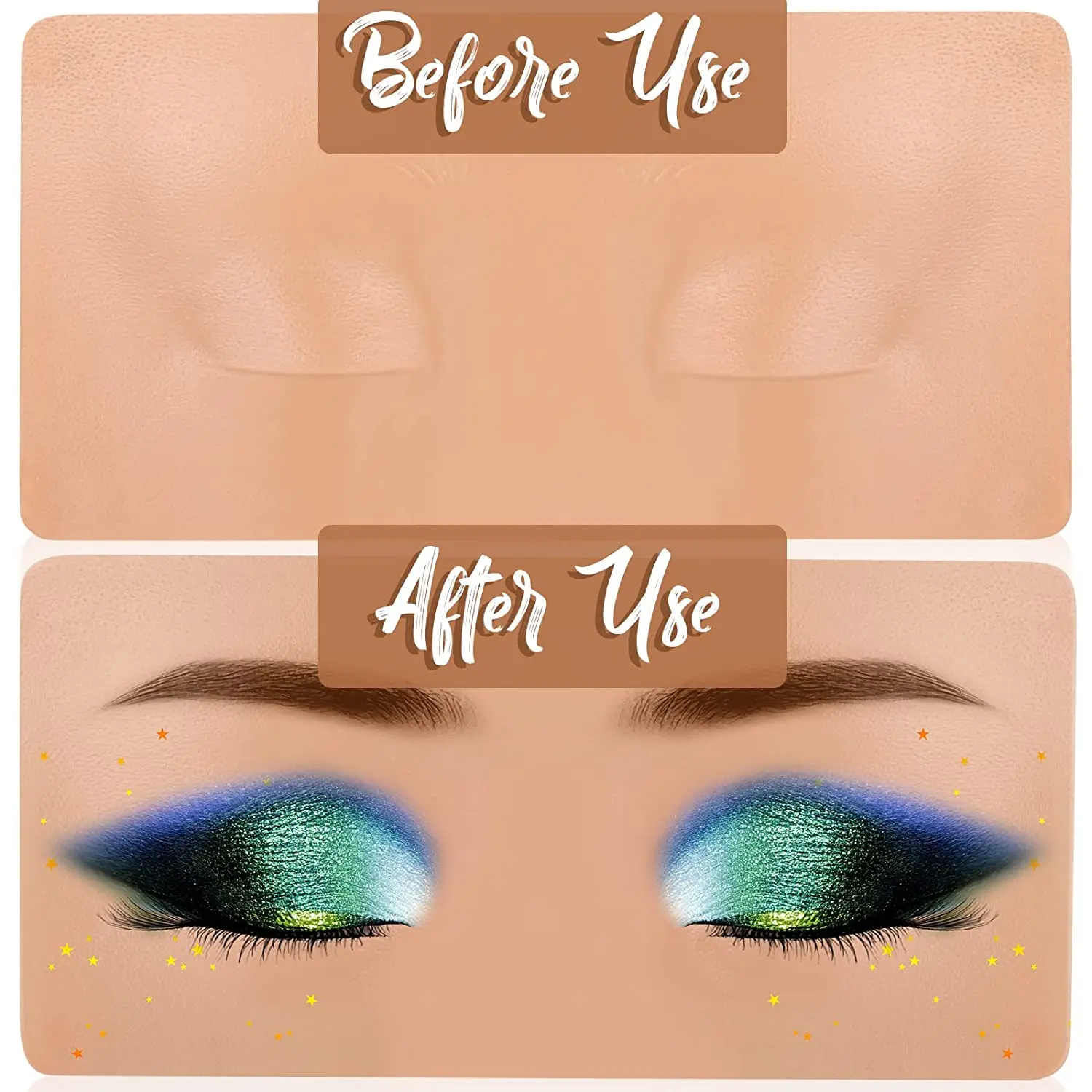 Mannequin head Practice Face Board 3D Realistic Pad for Makeup Beauty Salon