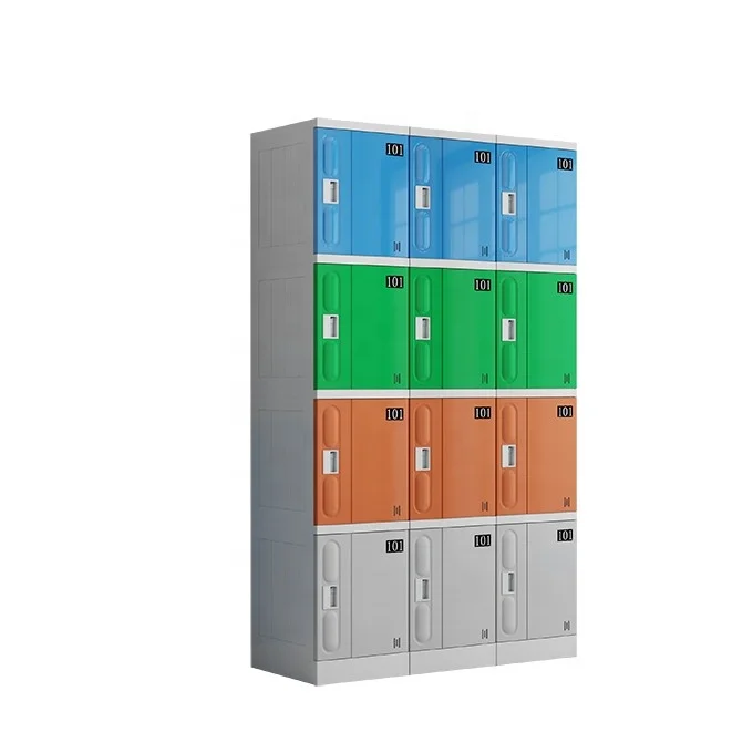 Waterproof abs plastic locker for gym staff easy to install school different color ABS plastic cube student lockers cabinet