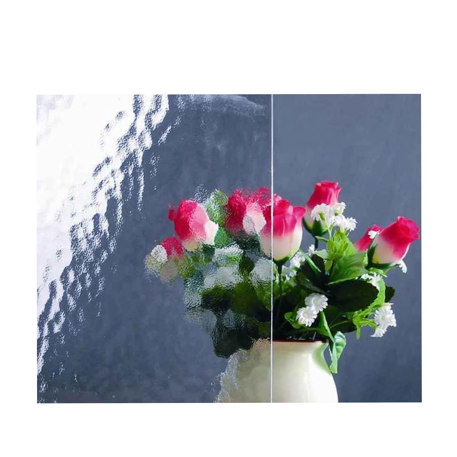 Full Size Aqualite Patterned Dark Grey Elevation Pattern Glass