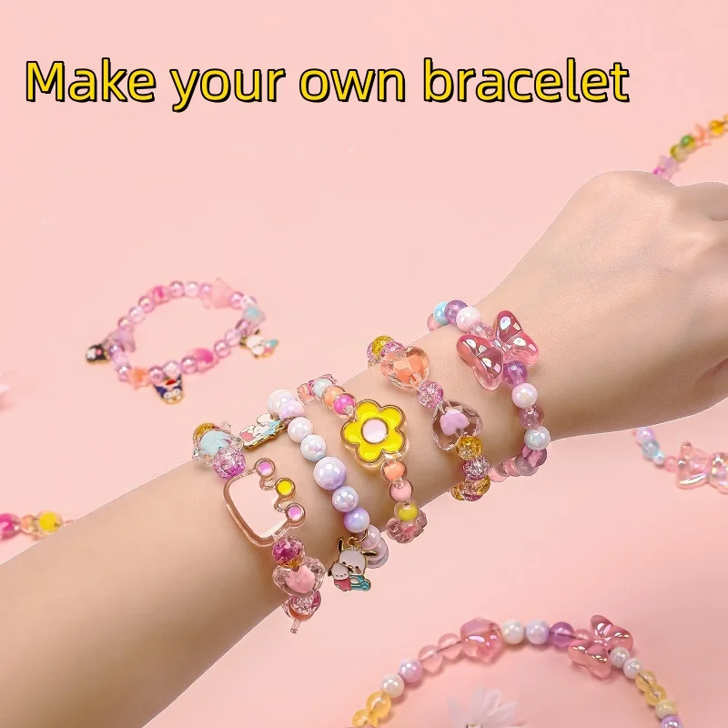 Kids Gifts and Crafts DIY Jewelry Making Toys Beads for Bracelet Making Kit