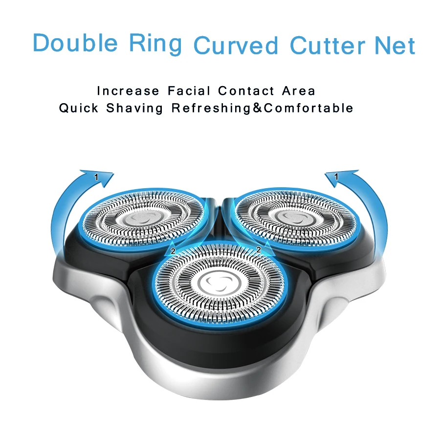 PRITECH 2018 Hot Sale Waterproof 3 Head Mens Best Electric Shavers