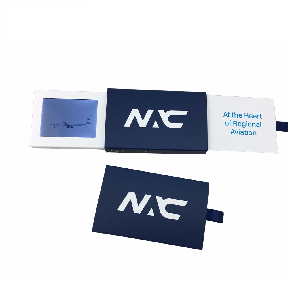 Lcd Components Marketing Card Brochure Business Card Video Player For Company Business Card