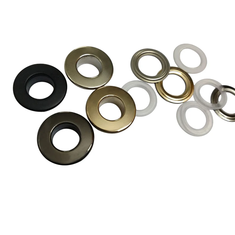Metal Brass Eyelets With Washer 8mm*16mm Round Flat Metal Grommets 4color Free Shipping