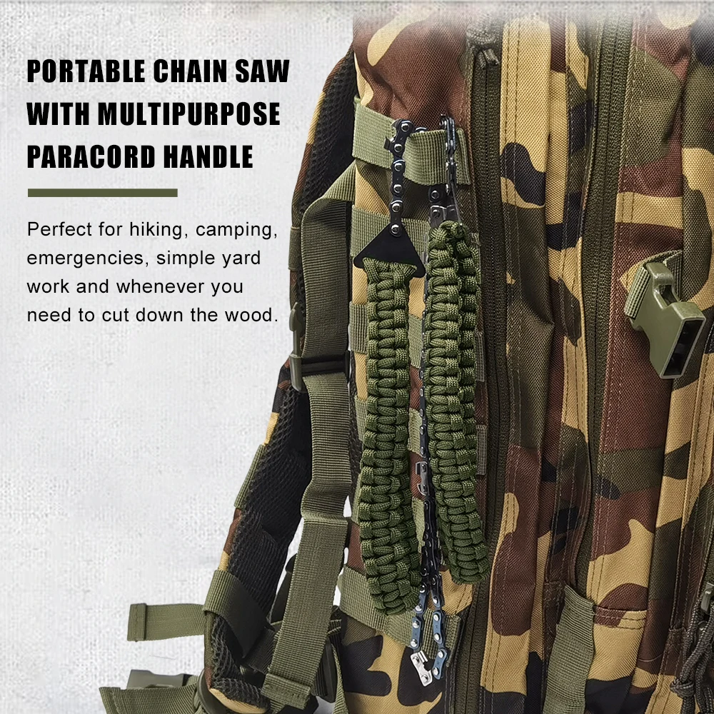 Baiyuheng Wholesale Good Quality Survival Paracord Chainsaw Bracelet