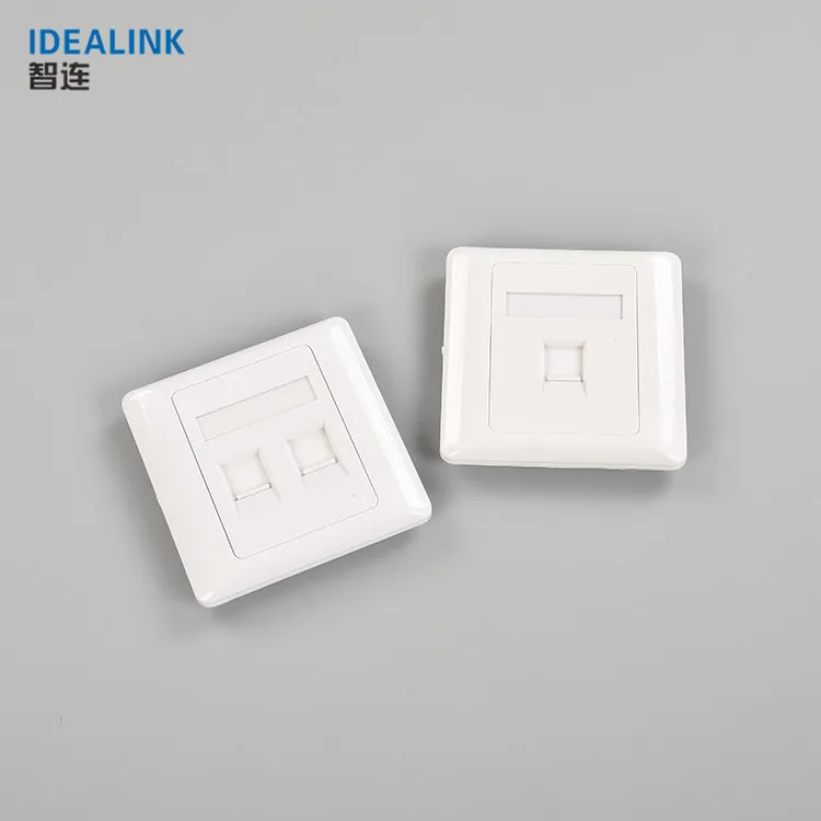 Стандартная Белая сетевая пластина RJ45 типа 86 с лицевой