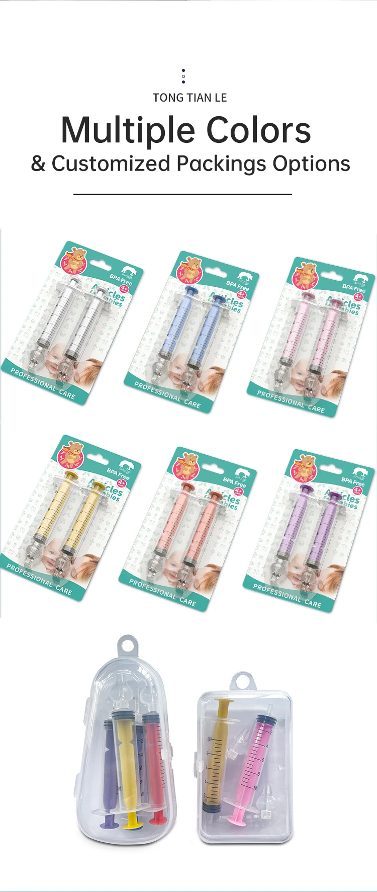 2023 Hot Sell 10ml Baby Nasal Syringe Irrigator for Baby Nose Cleaning