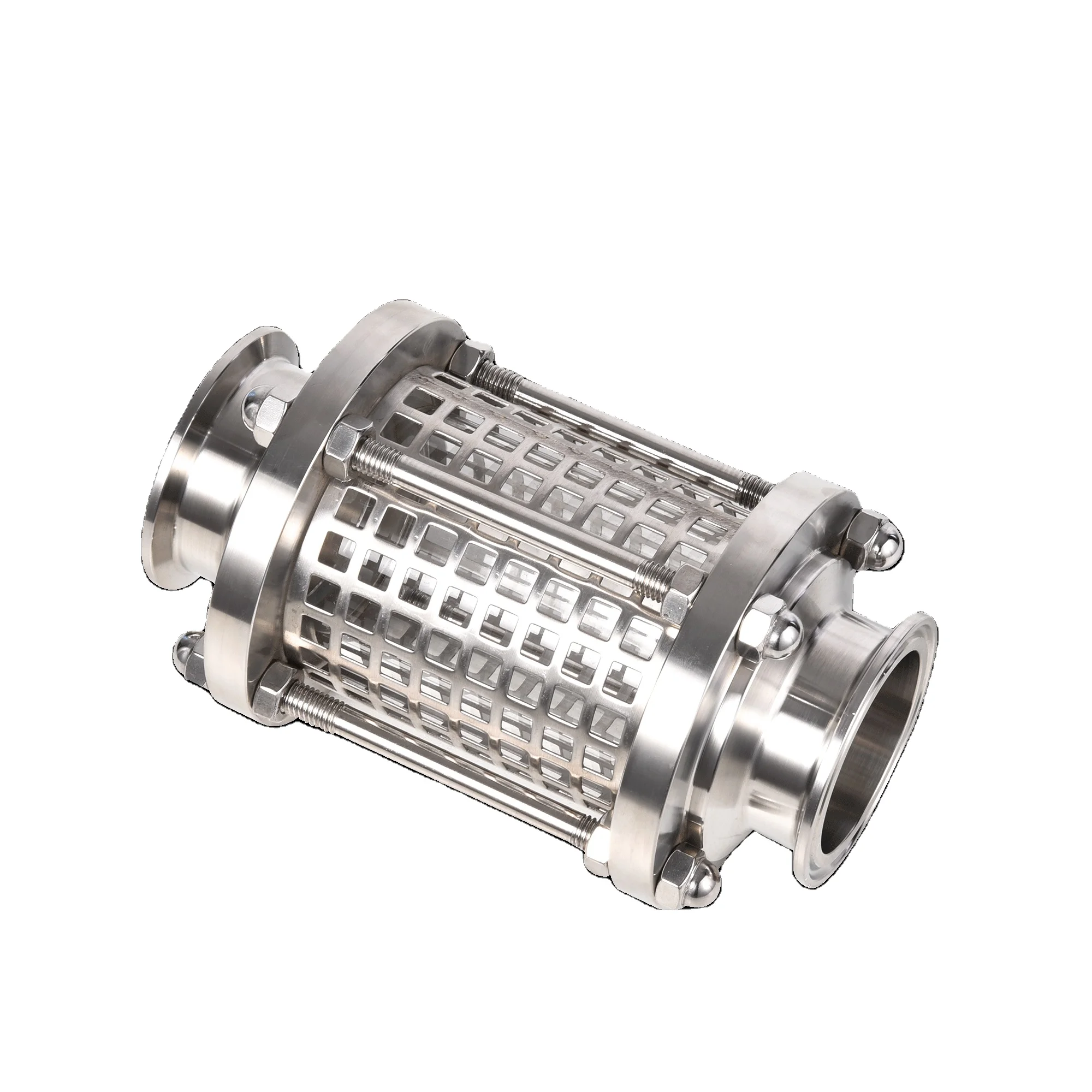 Прямоугольный трубчатый санитарный зажим из нержавеющей стали для химической промышленности смотровое стекло с защитной сеткой