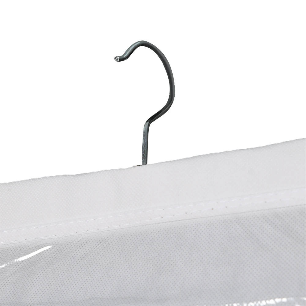 Waterproof wall hanging pockets bags transparent clear underwear sock closet organizer wall hanging storage bag