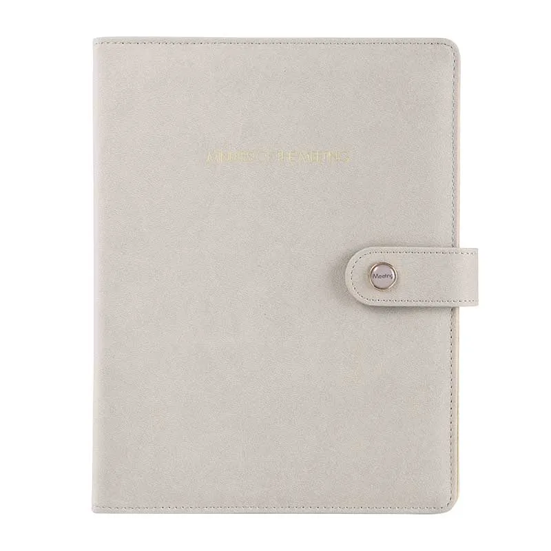 Customized PU leather Organizer pouch 6 ring flipchart binder Organizer A6 Cash Binder Agenda Binder in Notebook