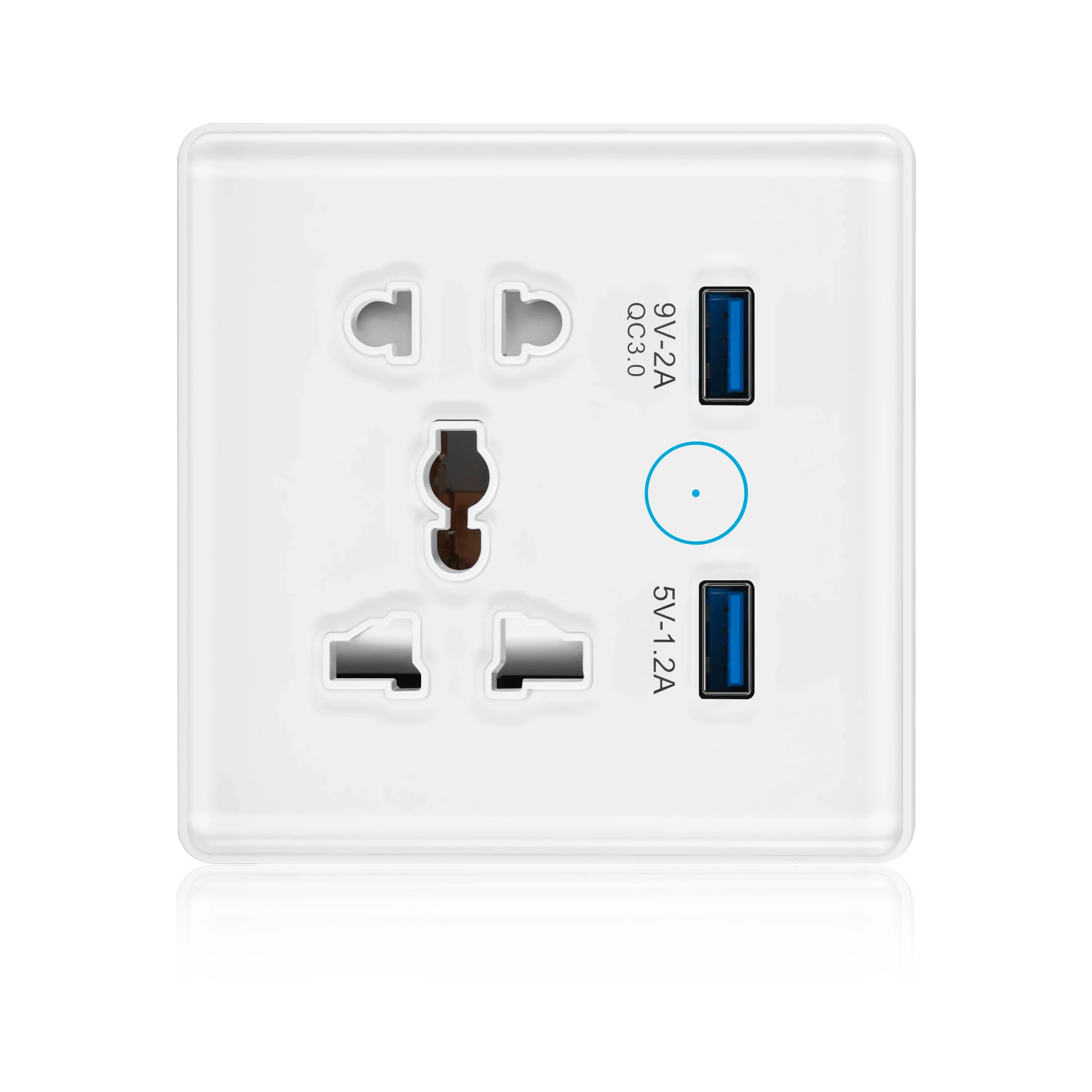 SZMYQ Tuya Smart Home ZigBee 5-Hole Universal Plug Smart Socket With Two USB Ports Works With Google Home  Alexa Echo