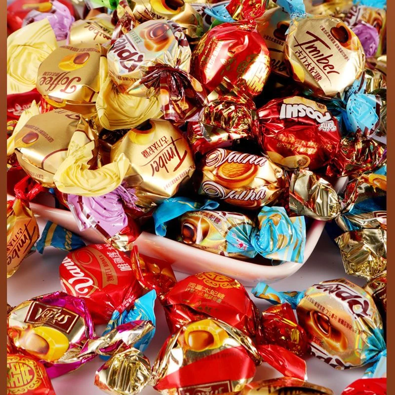 Individually Wrapped Chewy Full Size Assorted Toffee Candy Mixed Fruit Chews Taffy