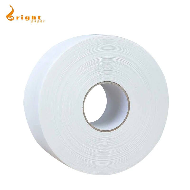 100% Virgin Pulp Jumbo Toilet Tissue in Public Place 2 PLY Toilet Paper Embossing Jumbo Rolls For Washing Room