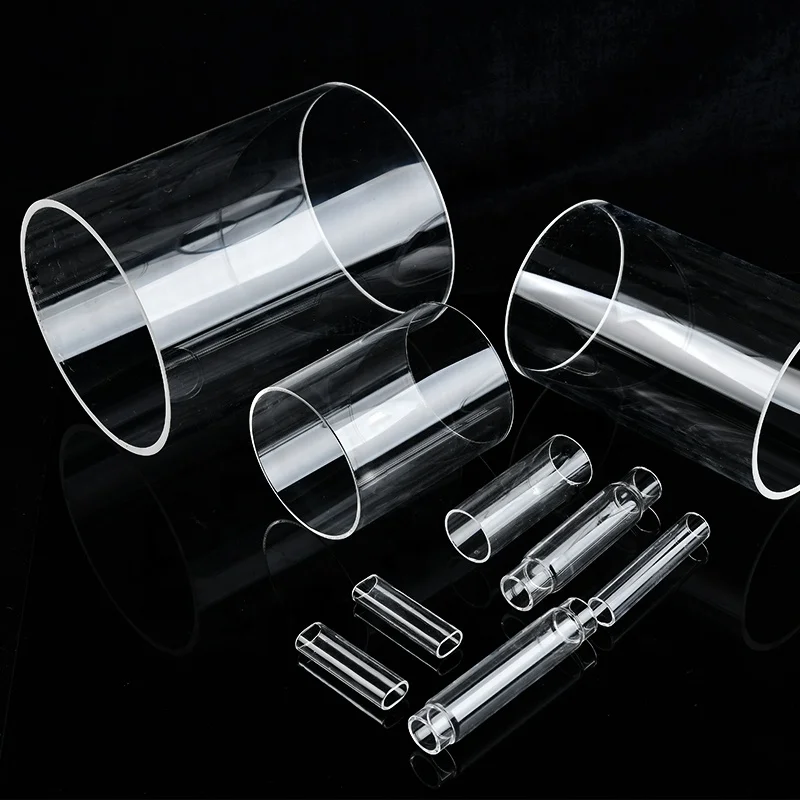 Heat Resistant Glass Tube High Temperature Clear Quartz Tube  High Purity Quartz Tube