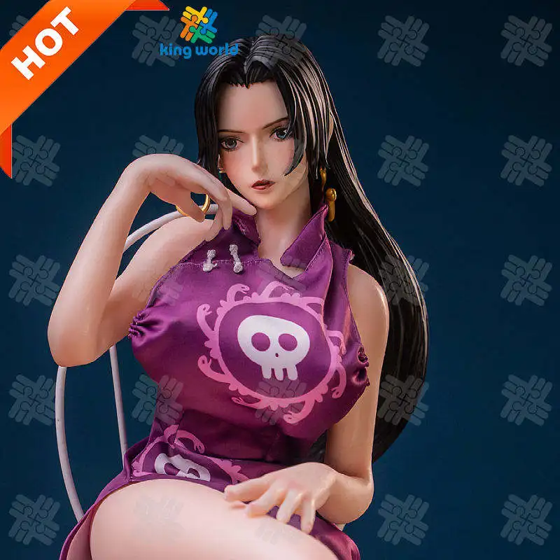 New 2024 Boa Hancock Silicone Modle Soft Feel Anime Action Figures Body Sexy Real Doll Girl Modle Toy Anime Action Figures