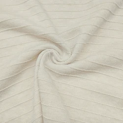 Good Stretch Nylon Sapndex 1x1 Rib Knit Fabric , High Quality Rayon Rib Jcaquard Fabric For Dress/