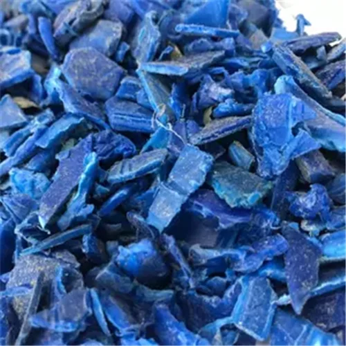 HDPE синий барабан пластиковые обрезки/переработанные синие обрезки лучший