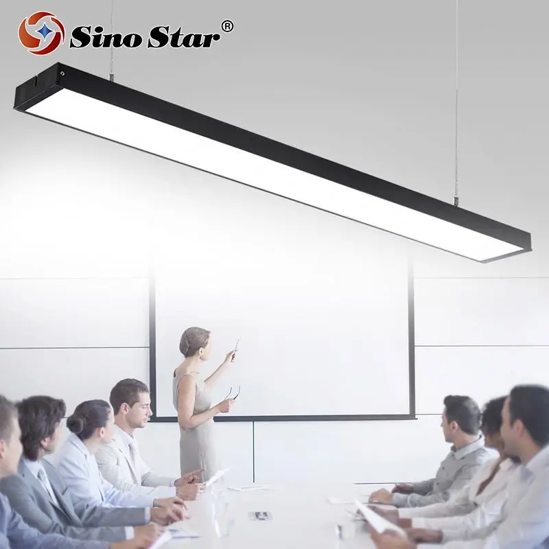 Wholesale custom anti-dazzling 10w/15w industrial ceiling indoor modern colorful hanging pendant suspended led linear light