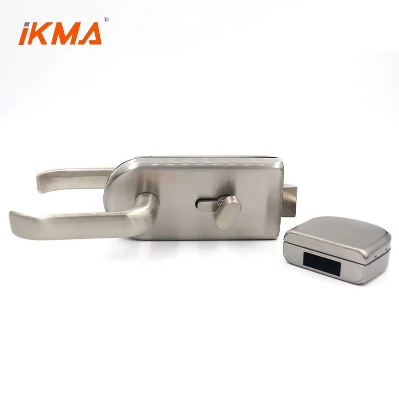 Modern design office entrance stainless steel 304/201 swing oval with key handle door lock