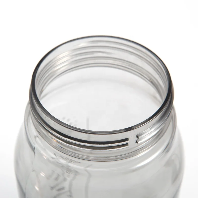 
Cille 2000ml Large Capacity Plastic Water Bottle Wide Mouth Travel Water Bottle with One Touch Lid Handle 