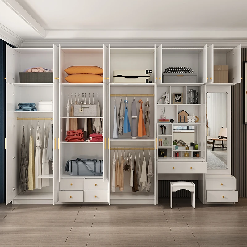 Modern Minimalist Customizable Dresser Integrated Combination Of Large Wardrobe