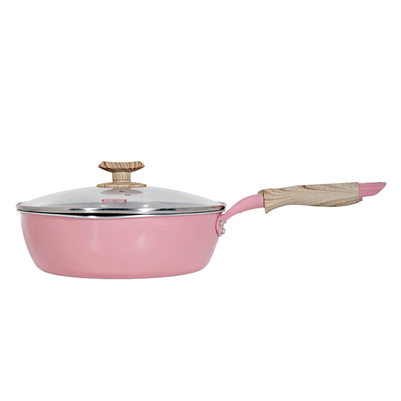 Сковорода с антипригарной крышкой и Индукционным дном, 24/26 см