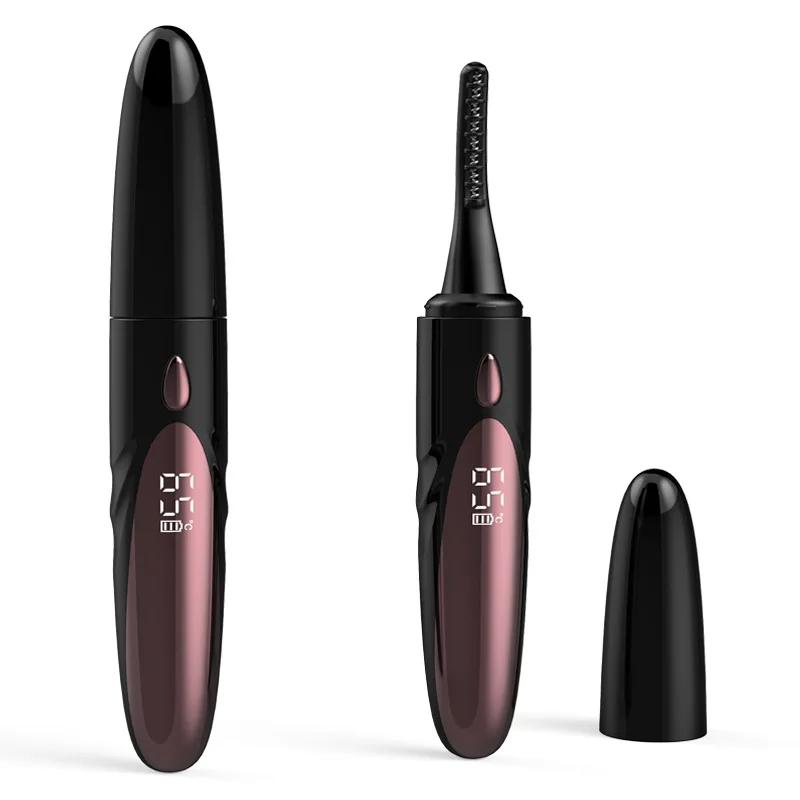 Wholesale Customized Portable USB Rechargeable Mini Electric Eyelash Curler OEM Quick Heated with Clamp Made Quality Plastic