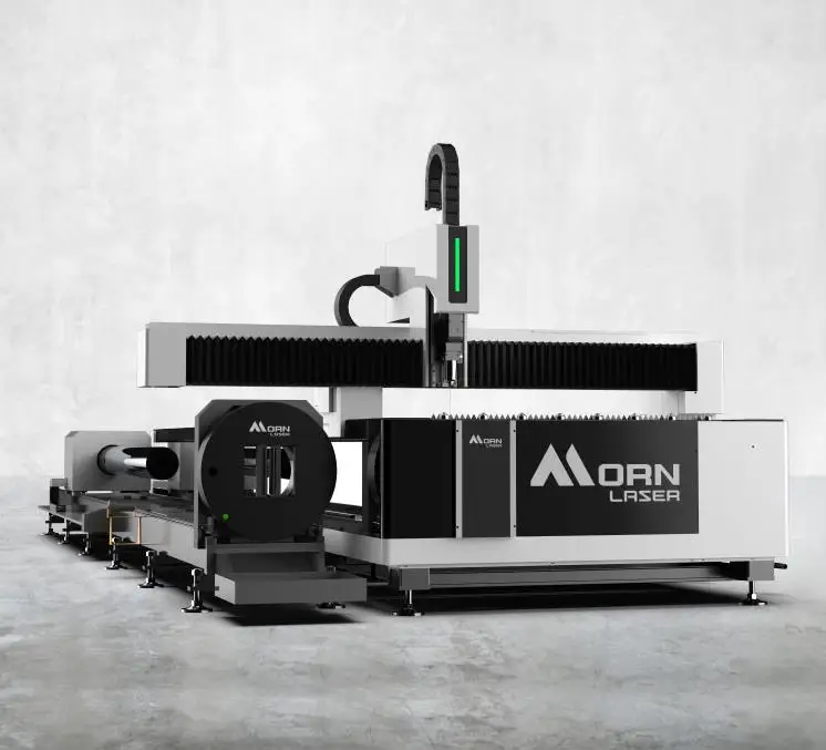 MORN Economical Automatic cnc fiber laser cutting machine for metal pipe and plate Cutting